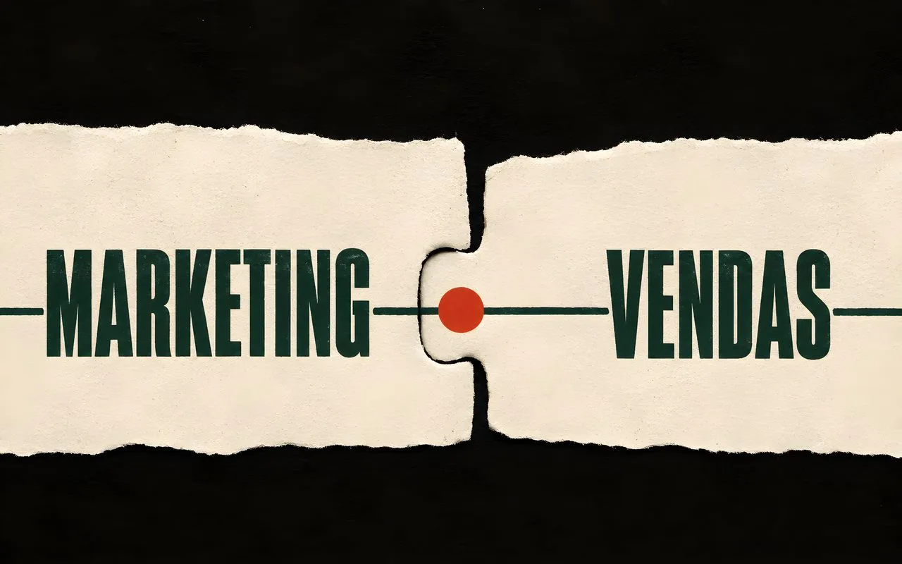 Marketing e vendas integrados entre aquisição, conversão, vendas e dados